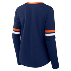 Houston Astros Fanatics Women's Won & Done Raglan Lace-Up Long Sleeve T-Shirt Near Me