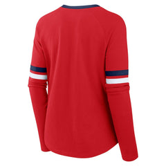 St. Louis Cardinals Fanatics Women's Won & Done Raglan Lace-Up Long Sleeve T-Shirt Near Me