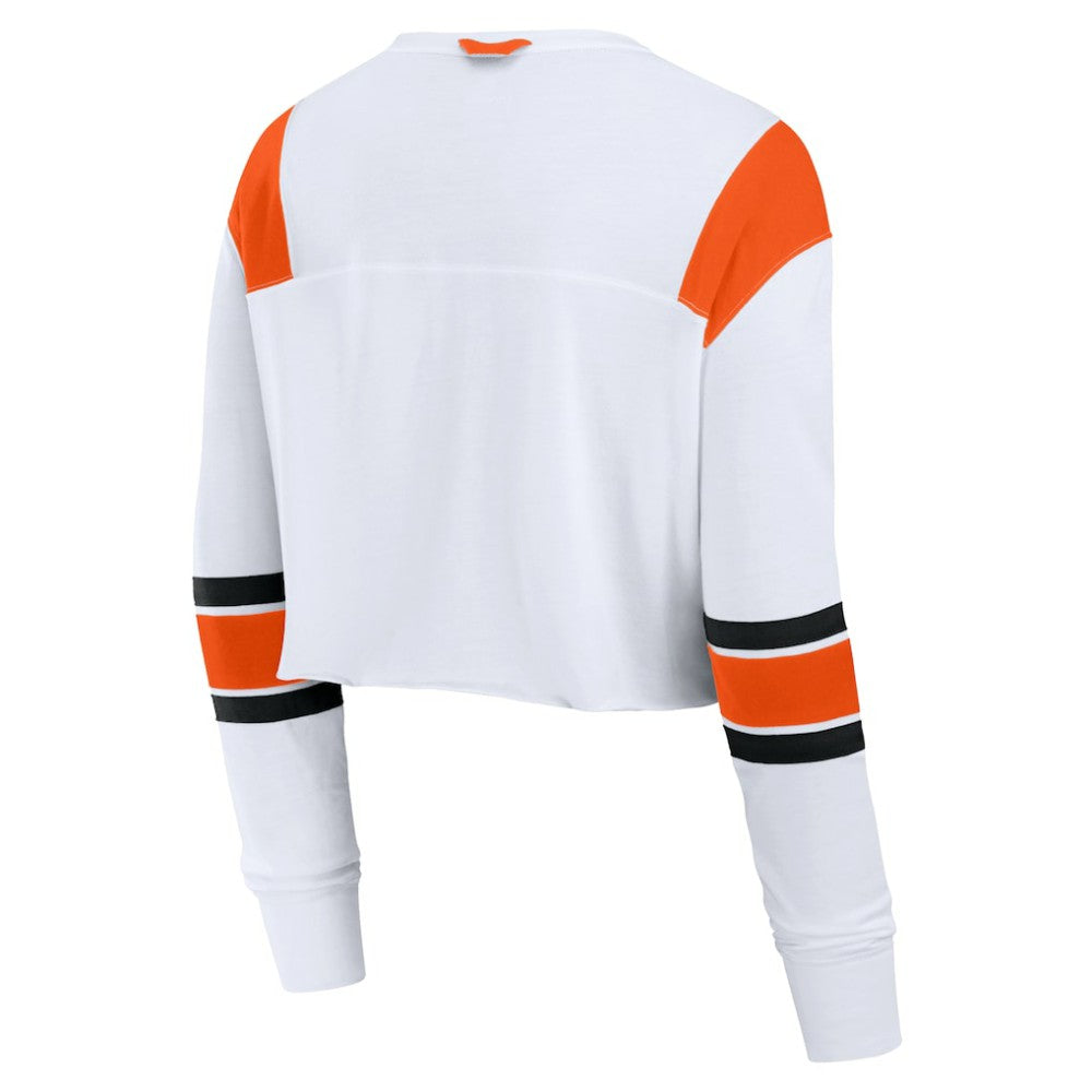 San Francisco Giants Fanatics Women's Stretch Cropped Fashion Long Sleeve T-Shirt Lifestyle