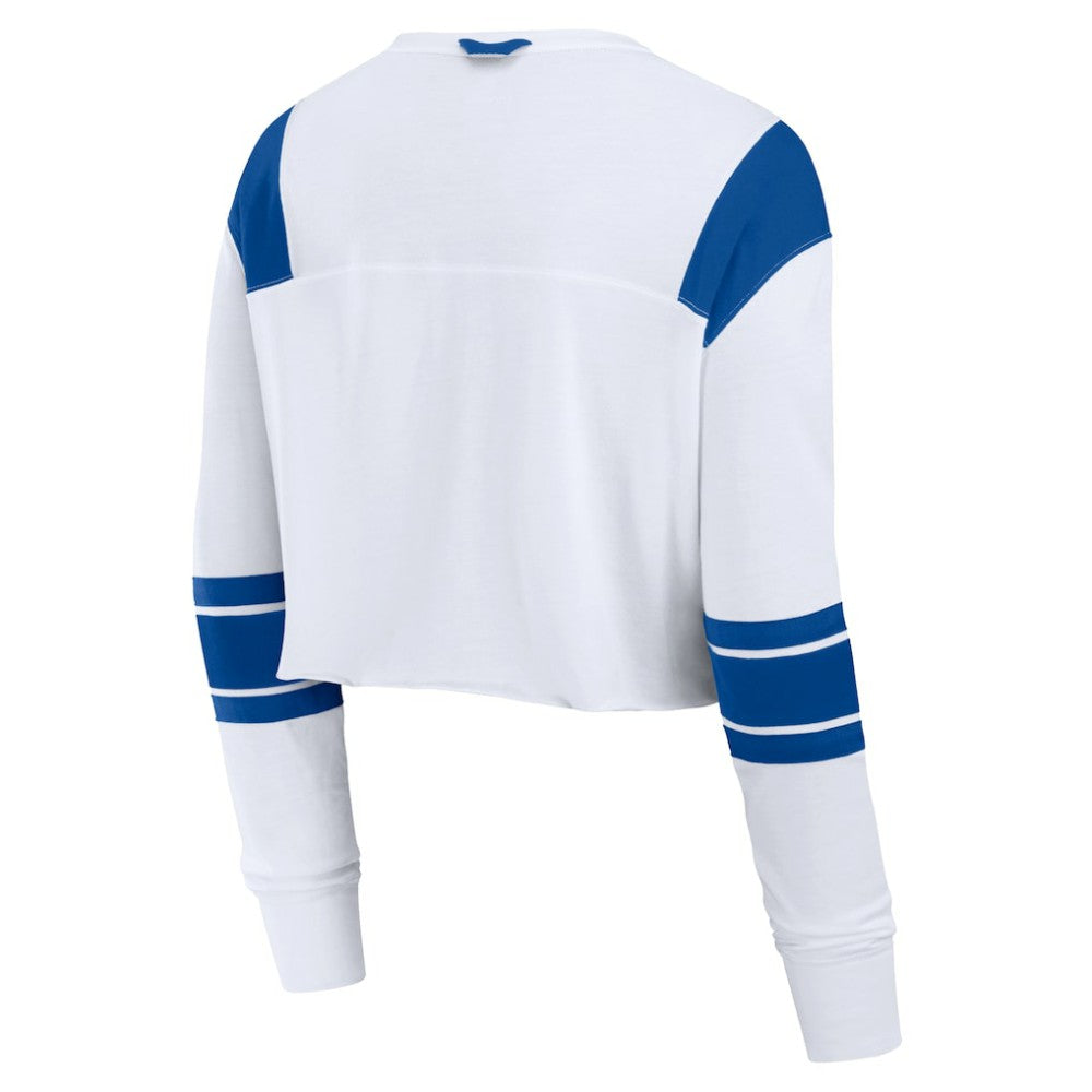 Los Angeles Dodgers Fanatics Women's Stretch Cropped Fashion Long Sleeve T-Shirt Online