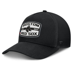 Boston Red Sox Fanatics Team Patch A-Frame Trucker Snapback Hat Lifestyle