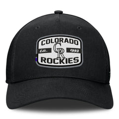 Colorado Rockies Fanatics Team Patch A-Frame Trucker Snapback Hat Online