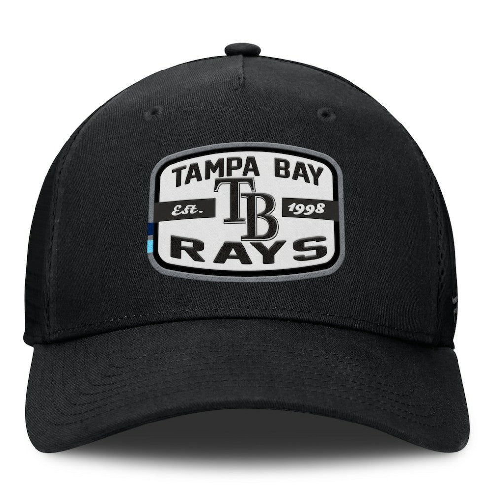 Tampa Bay Rays Fanatics Team Patch A-Frame Trucker Snapback Hat Sale