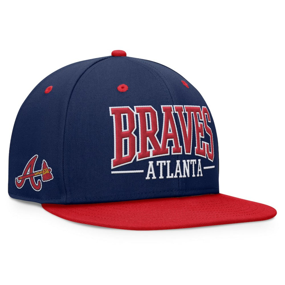 Atlanta Braves Fanatics Fundamental Bold Snapback Hat Lifestyle