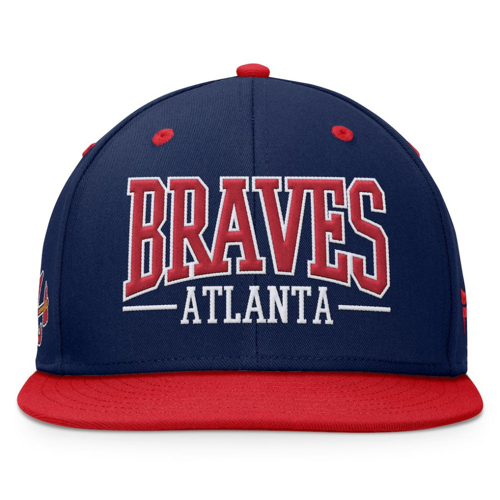 Atlanta Braves Fanatics Fundamental Bold Snapback Hat Lifestyle