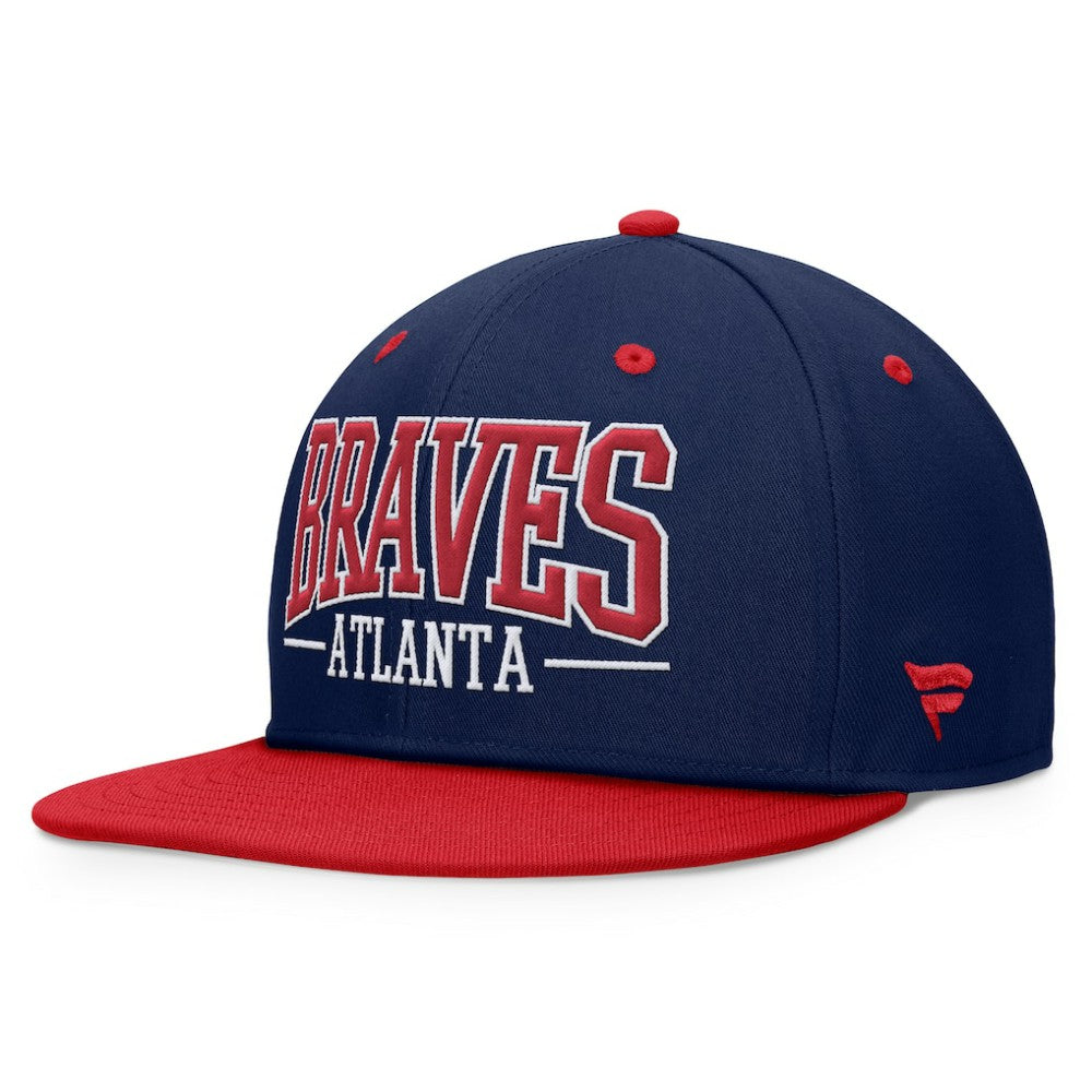 Atlanta Braves Fanatics Fundamental Bold Snapback Hat Lifestyle