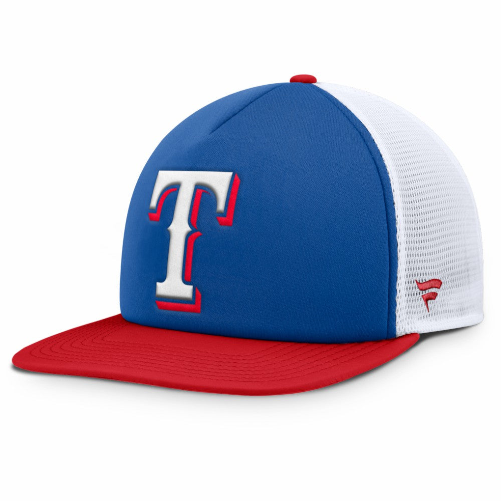 Texas Rangers Fanatics Fundamental Foam Front Snapback Hat On Sale