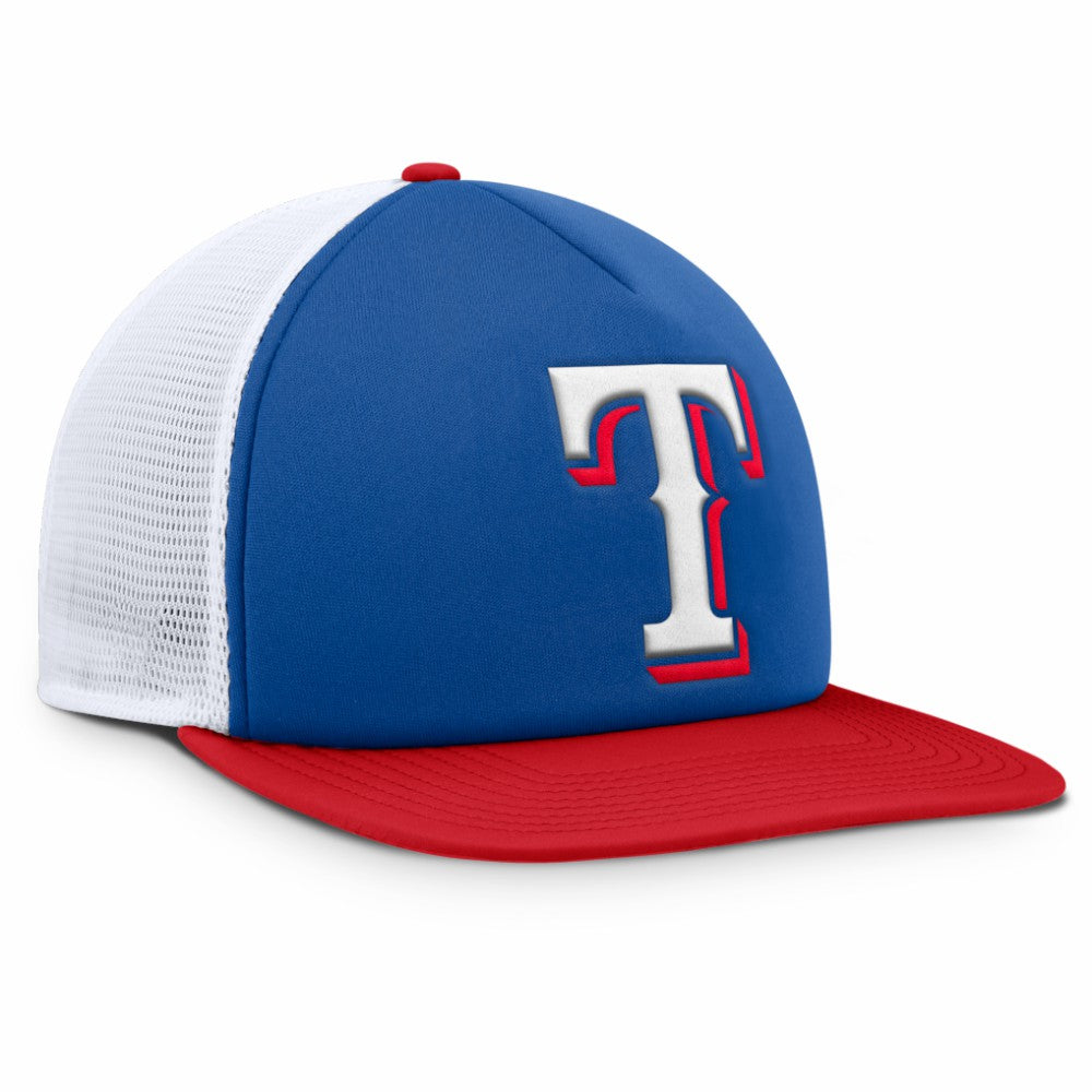 Texas Rangers Fanatics Fundamental Foam Front Snapback Hat On Sale