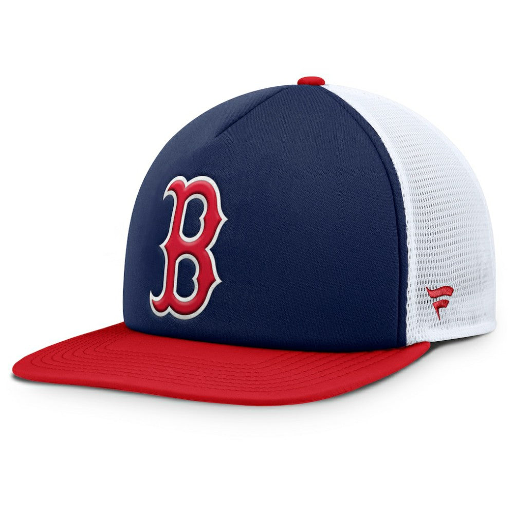 Boston Red Sox Fanatics Fundamental Foam Front Snapback Hat Lifestyle