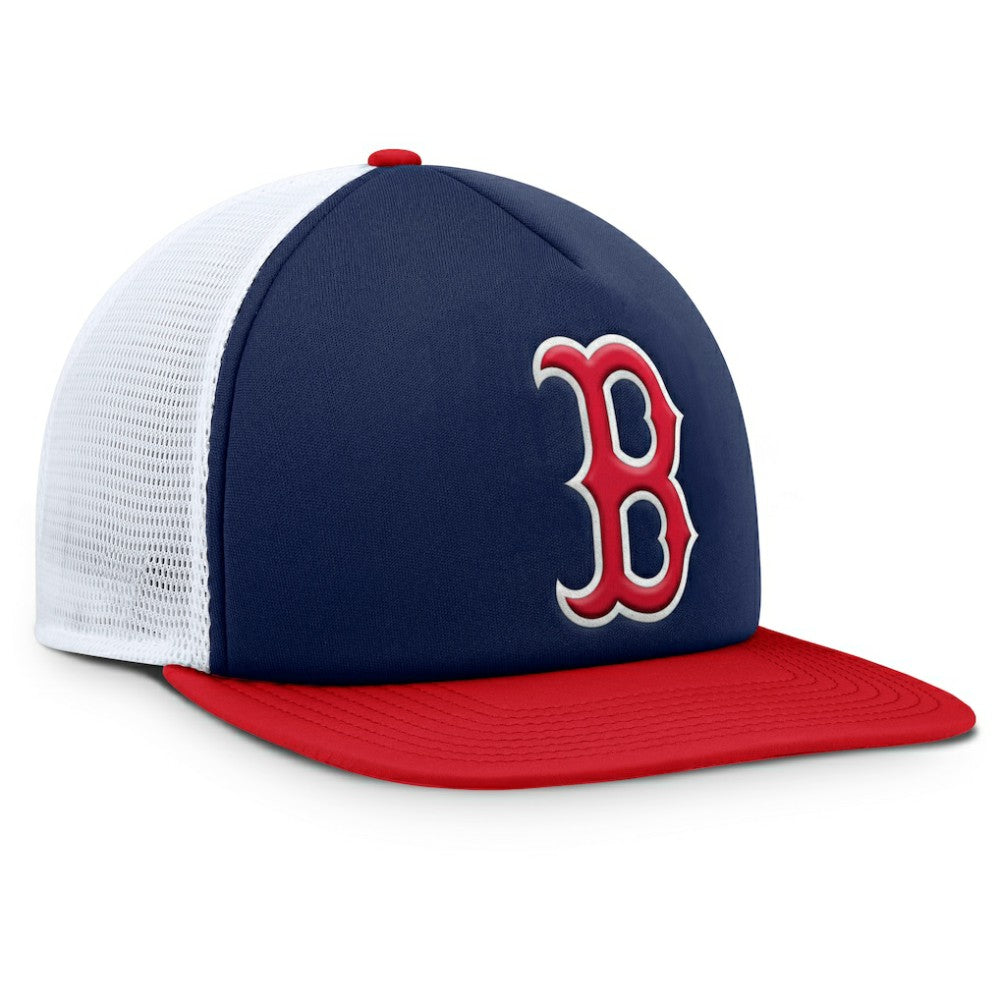Boston Red Sox Fanatics Fundamental Foam Front Snapback Hat Lifestyle
