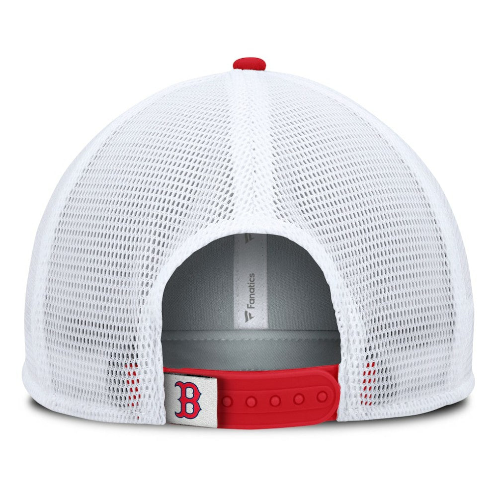 Boston Red Sox Fanatics Fundamental Foam Front Snapback Hat Lifestyle