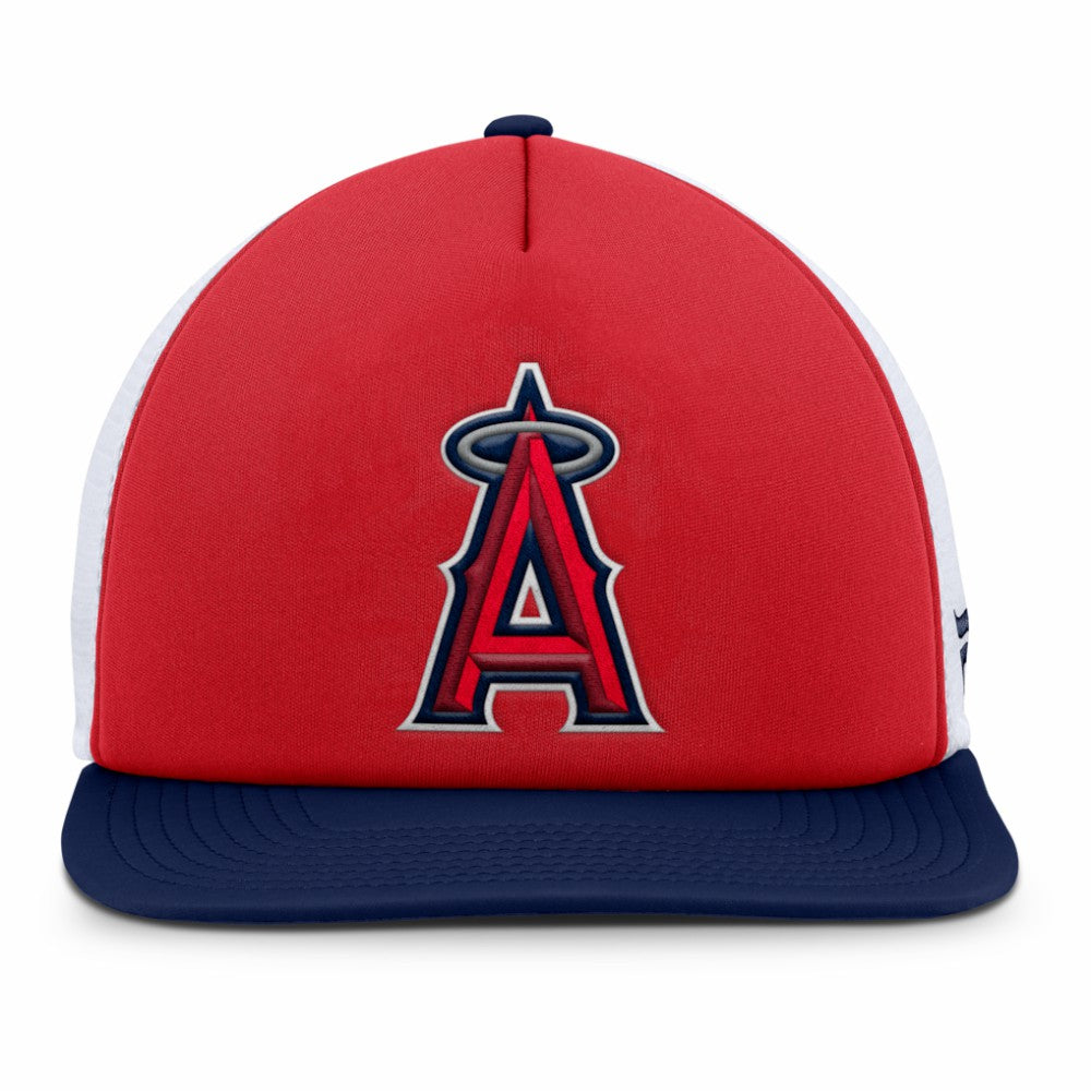 Los Angeles Angels Fanatics Fundamental Foam Front Snapback Hat Lifestyle