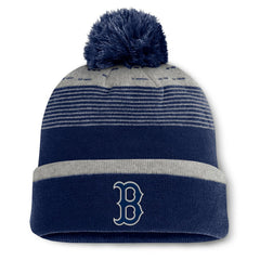 Boston Red Sox Fanatics Fundamental Gradient Cuffed Knit Hat with Pom On Sale