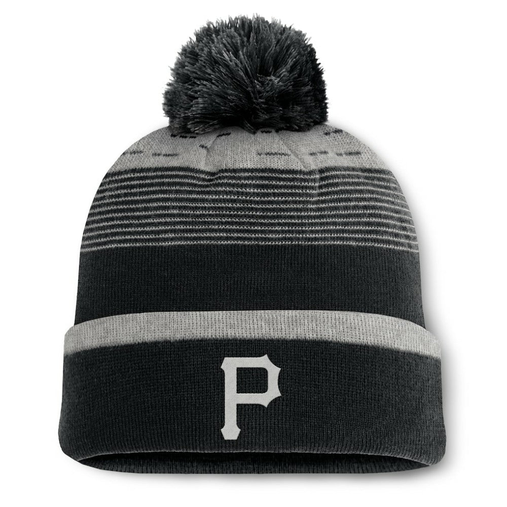 Pittsburgh Pirates Fanatics Fundamental Gradient Cuffed Knit Hat with Pom Lifestyle