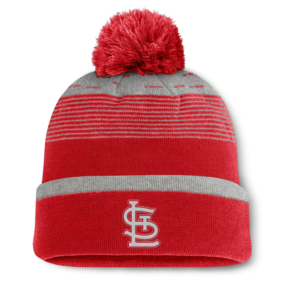 St. Louis Cardinals Fanatics Fundamental Gradient Cuffed Knit Hat with Pom Lifestyle