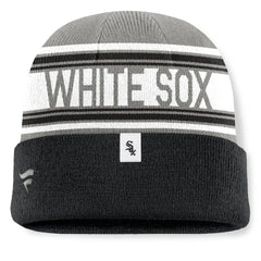 Chicago White Sox Fanatics Fundamental Team Stripe Cuffed Knit Hat Near Me