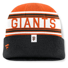 San Francisco Giants Fanatics Fundamental Team Stripe Cuffed Knit Hat Lifestyle