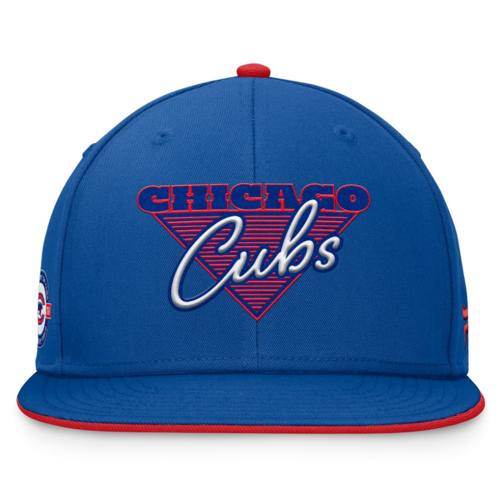 Chicago Cubs Fanatics Fundamental Tri-Script Fitted Hat Online