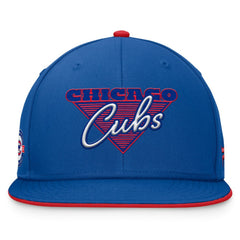 Chicago Cubs Fanatics Fundamental Tri-Script Fitted Hat Online
