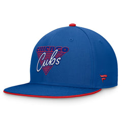 Chicago Cubs Fanatics Fundamental Tri-Script Fitted Hat Online