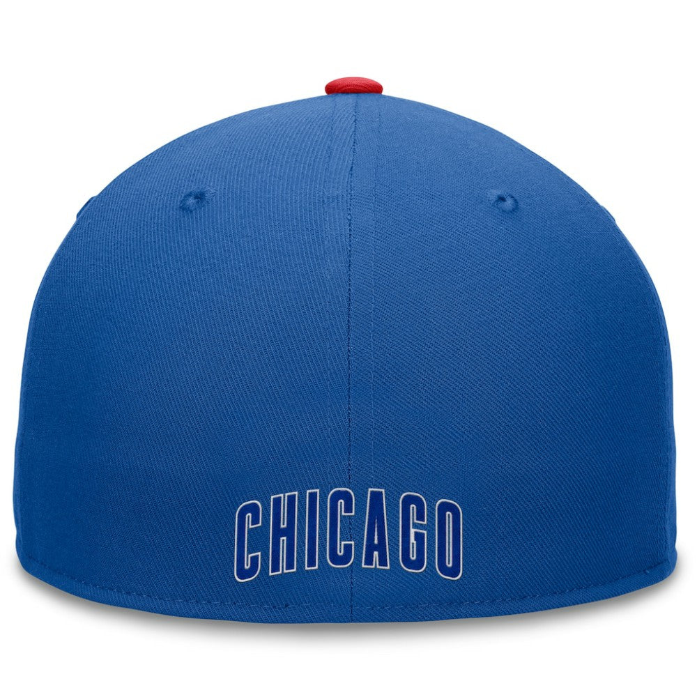 Chicago Cubs Fanatics Fundamental Tri-Script Fitted Hat Online