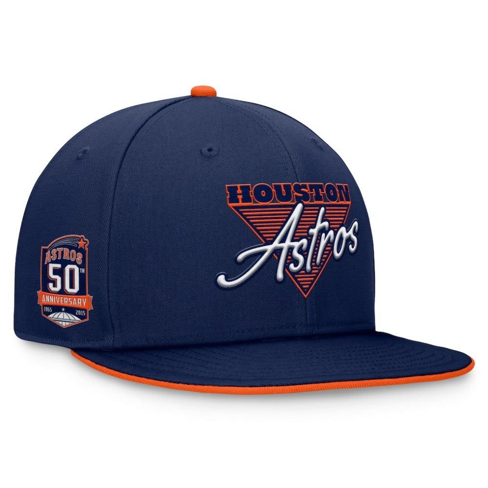 Houston Astros Fanatics Fundamental Tri-Script Fitted Hat for sale