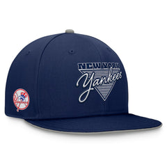 New York Yankees Fanatics Fundamental Tri-Script Fitted Hat discount