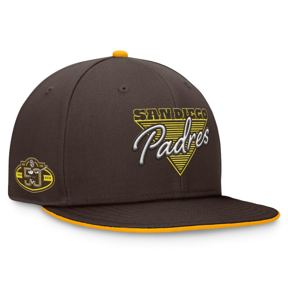 San Diego Padres Fanatics Fundamental Tri-Script Fitted Hat Near Me