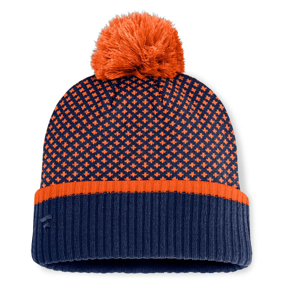 Houston Astros Fanatics Women's Fundamental Jacquard Cuffed Knit Hat with Pom for sale