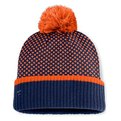 Houston Astros Fanatics Women's Fundamental Jacquard Cuffed Knit Hat with Pom for sale