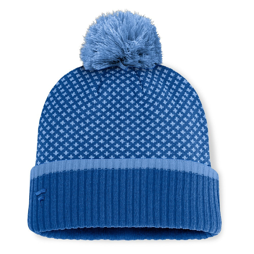 Kansas City Royals Fanatics Women's Fundamental Jacquard Cuffed Knit Hat with Pom Clearance