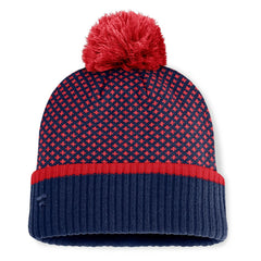 Boston Red Sox Fanatics Women's Fundamental Jacquard Cuffed Knit Hat with Pom Sale