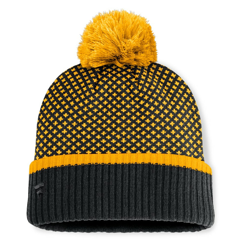 Pittsburgh Pirates Fanatics Women's Fundamental Jacquard Cuffed Knit Hat with Pom Near Me