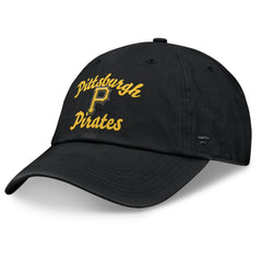 Pittsburgh Pirates Fanatics Women's Fundamental Script Logo Adjustable Hat On Sale