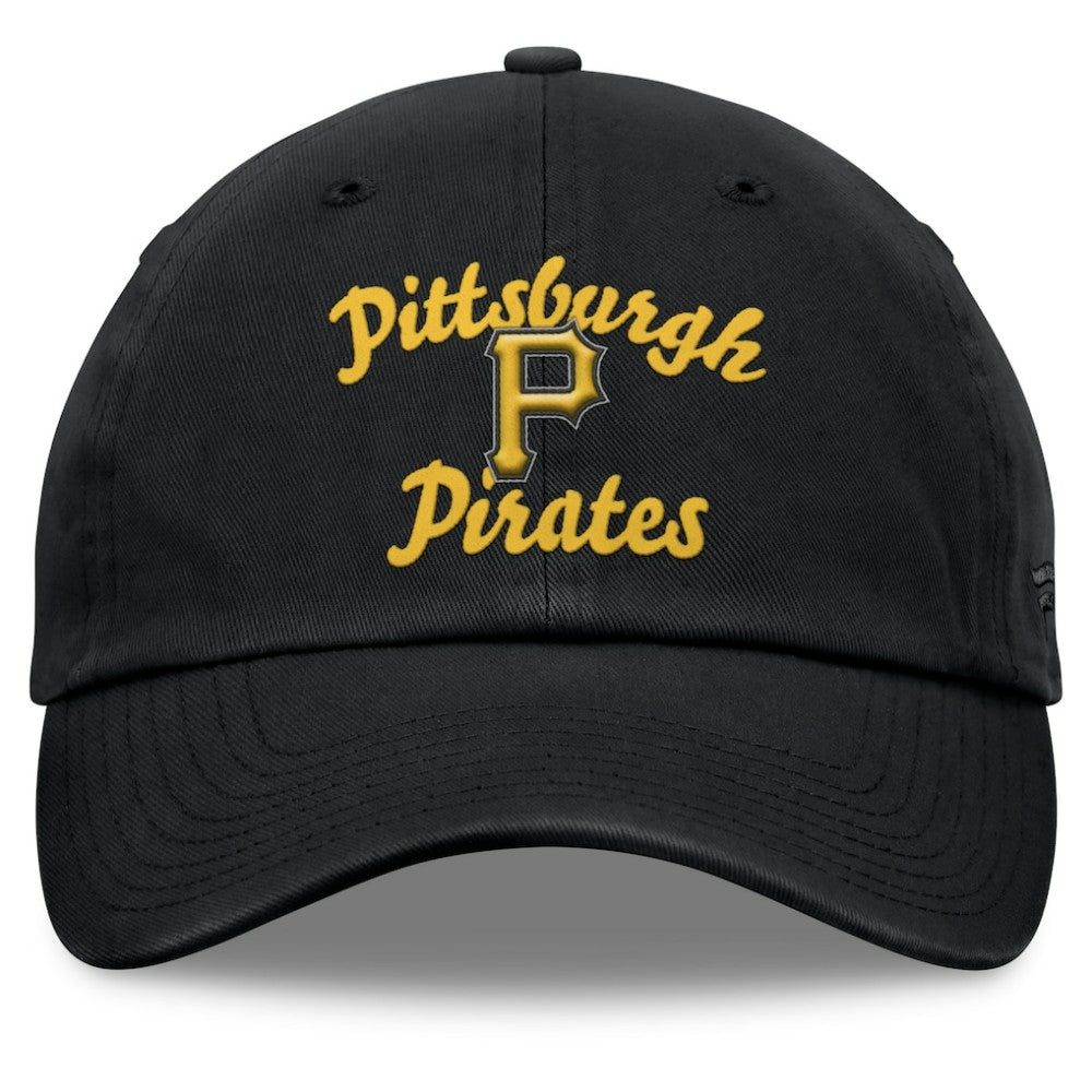 Pittsburgh Pirates Fanatics Women's Fundamental Script Logo Adjustable Hat On Sale