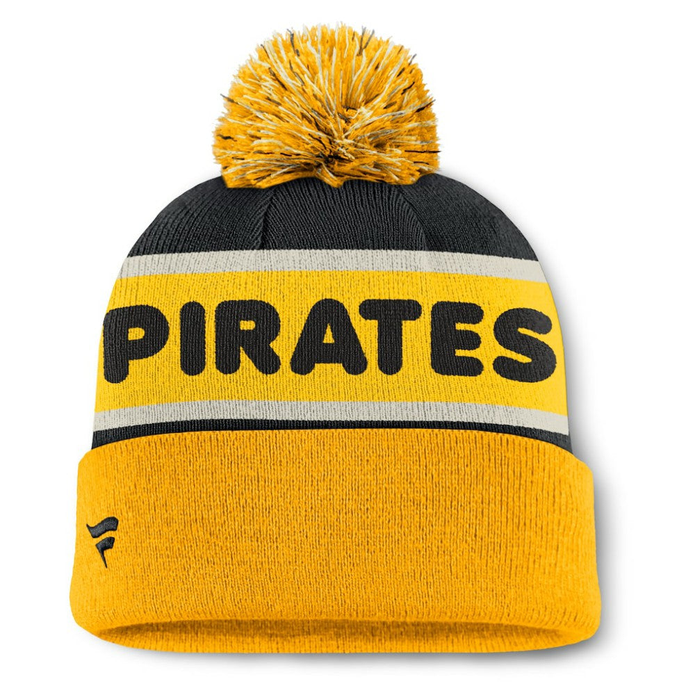 Pittsburgh Pirates Fanatics Heritage Cuffed Knit Hat with Pom Sale