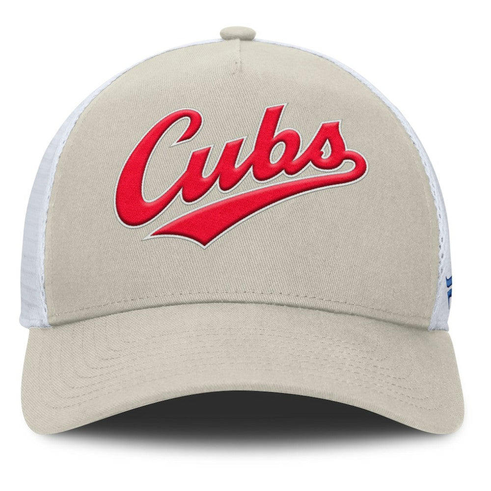 Chicago Cubs Fanatics Heritage Light Khaki A-Frame Adjustable Hat discount
