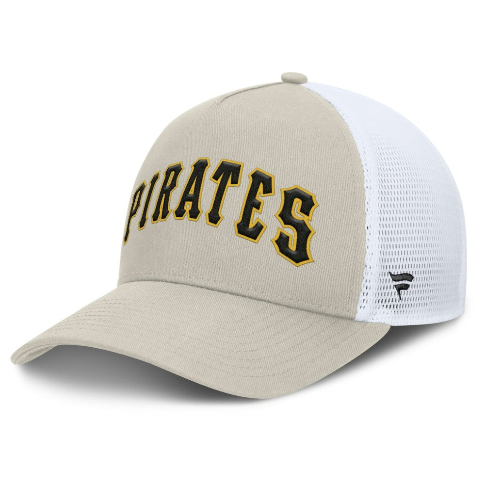 Pittsburgh Pirates Fanatics Heritage Light Khaki A-Frame Adjustable Hat Online