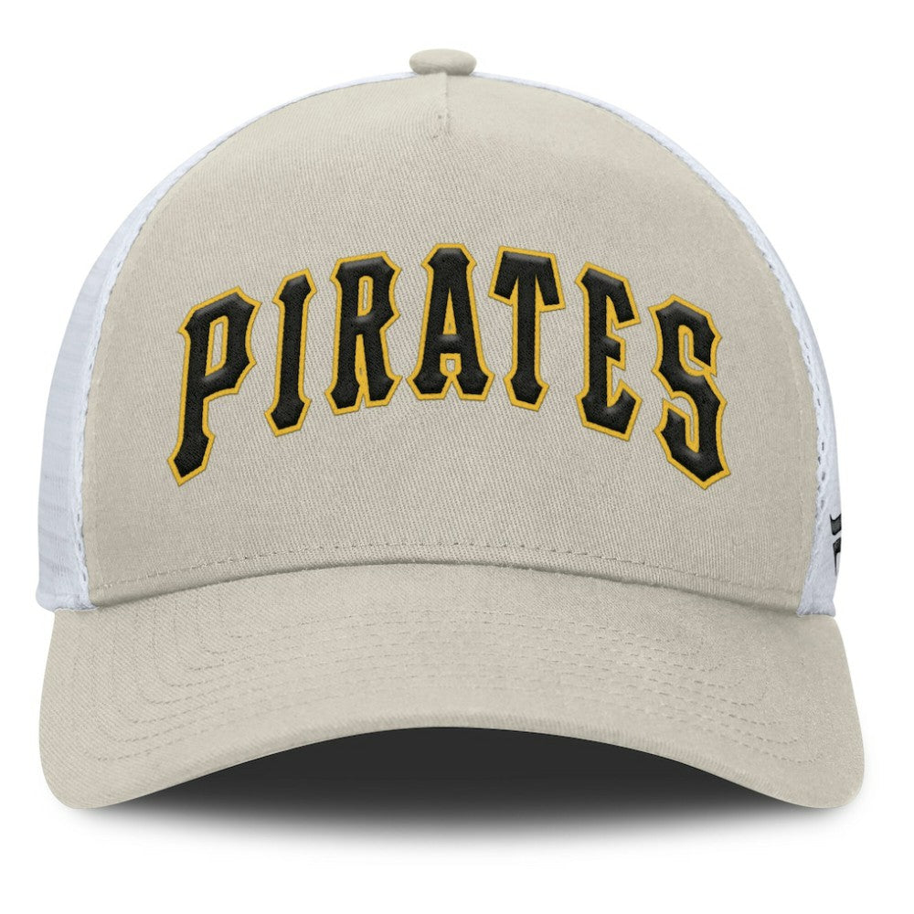 Pittsburgh Pirates Fanatics Heritage Light Khaki A-Frame Adjustable Hat Online