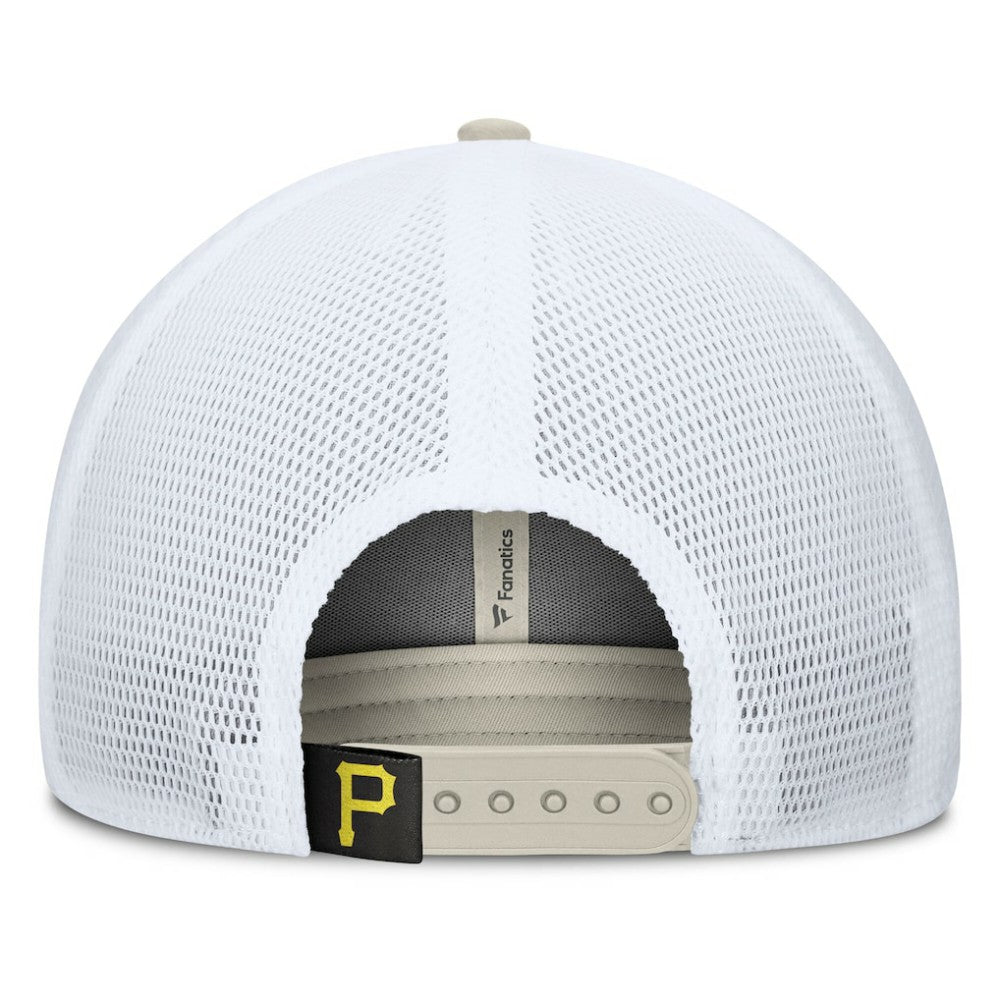 Pittsburgh Pirates Fanatics Heritage Light Khaki A-Frame Adjustable Hat Online