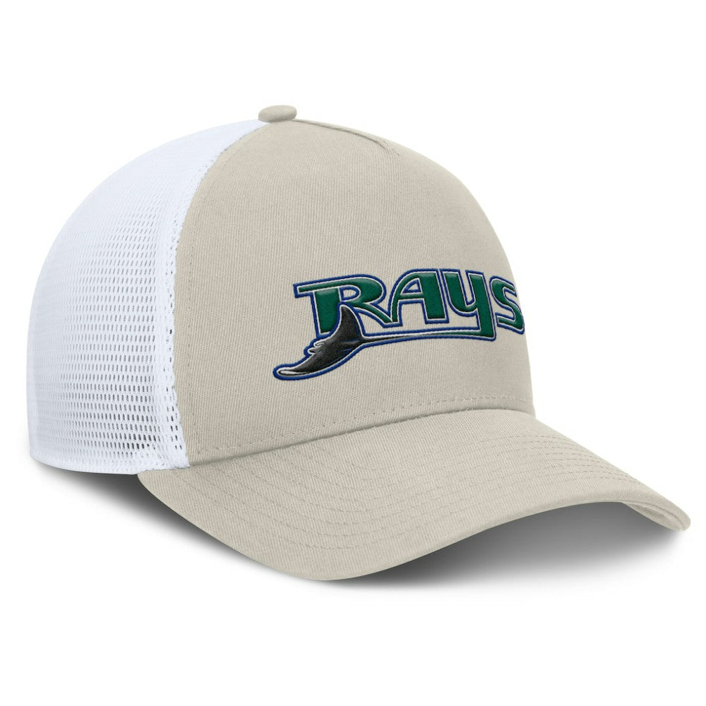 Tampa Bay Rays Fanatics Heritage Light Khaki A-Frame Adjustable Hat for sale