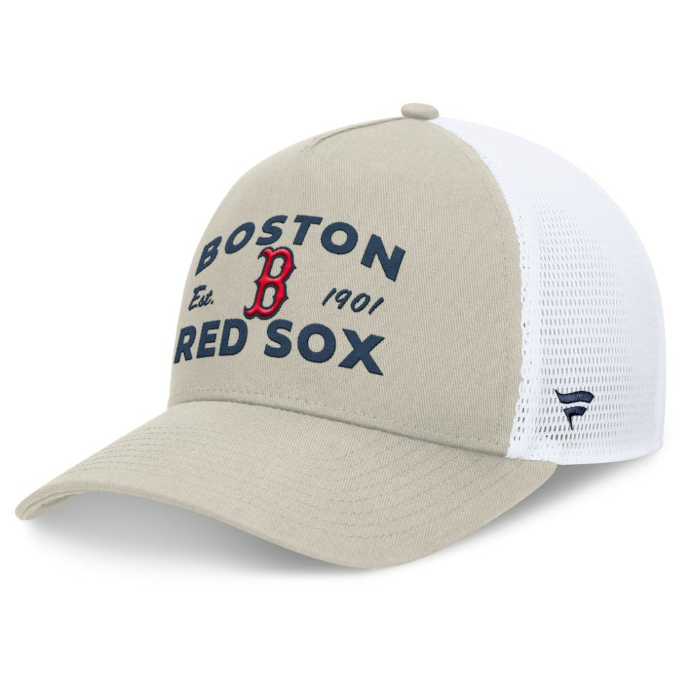 Boston Red Sox Fanatics A-Frame Trucker Adjustable Hat Lifestyle