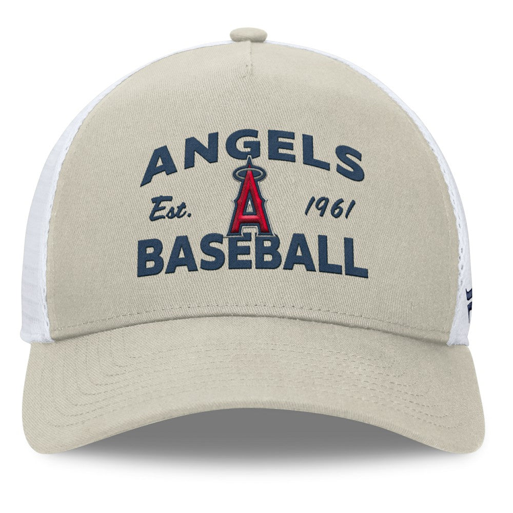 Los Angeles Angels Fanatics A-Frame Trucker Adjustable Hat Sale
