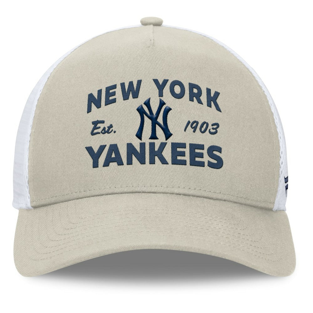 New York Yankees Fanatics A-Frame Trucker Adjustable Hat Clearance