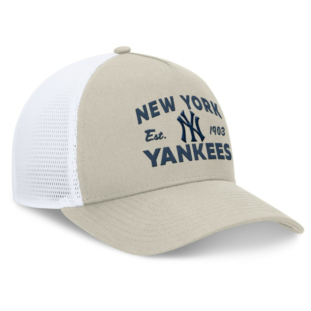 New York Yankees Fanatics A-Frame Trucker Adjustable Hat Clearance