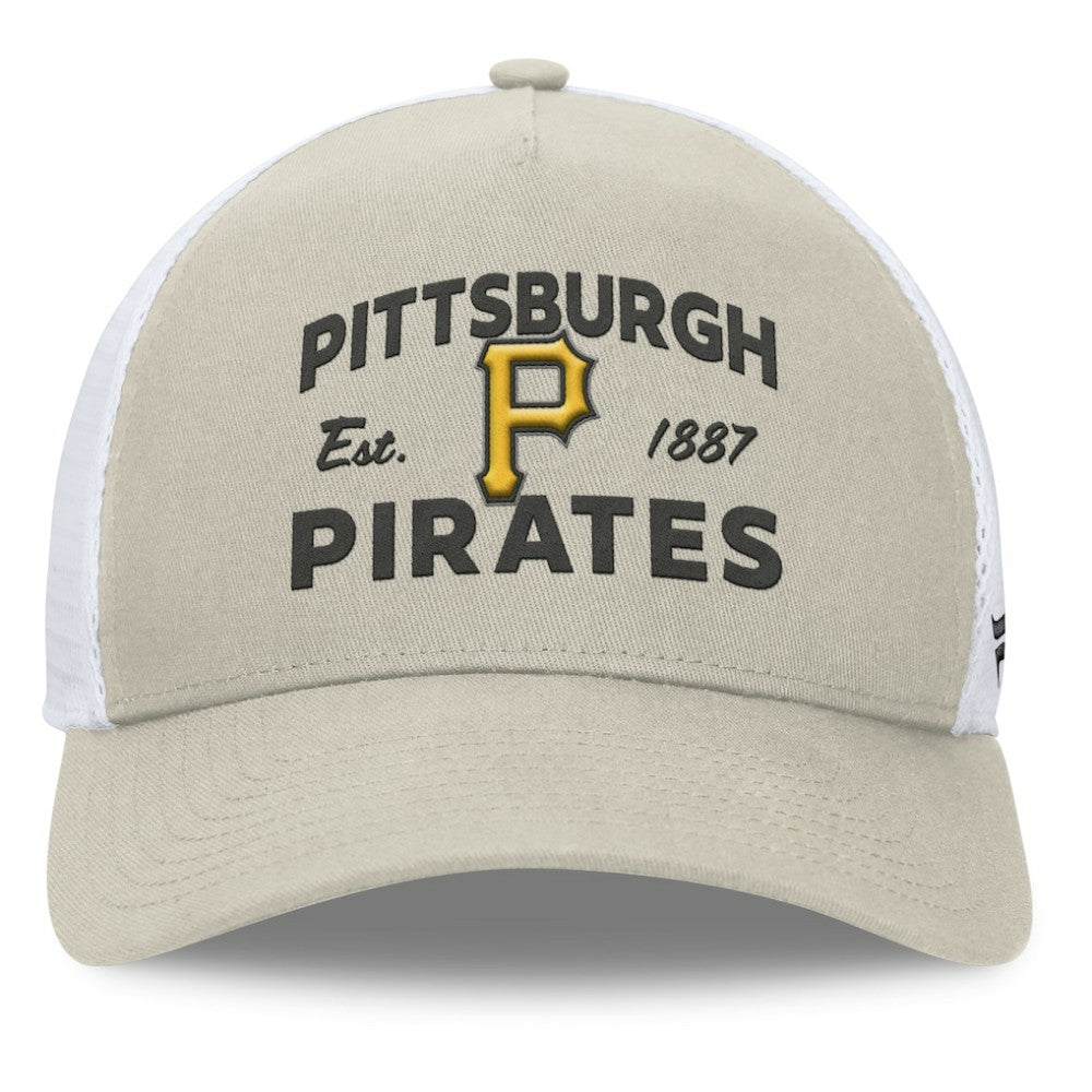 Pittsburgh Pirates Fanatics A-Frame Trucker Adjustable Hat Sale