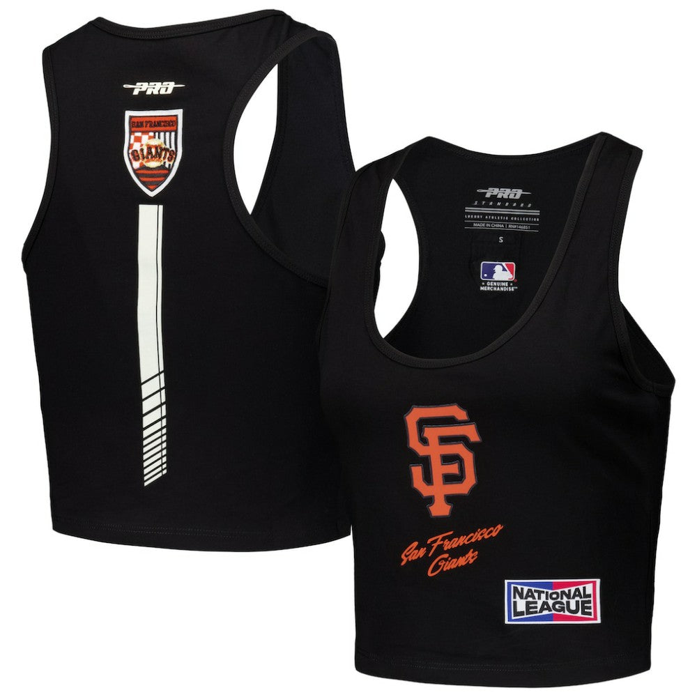 San Francisco Giants Pro Standard Women's Fast Lane Fitted Tri-Blend Cropped Tank Top Sale