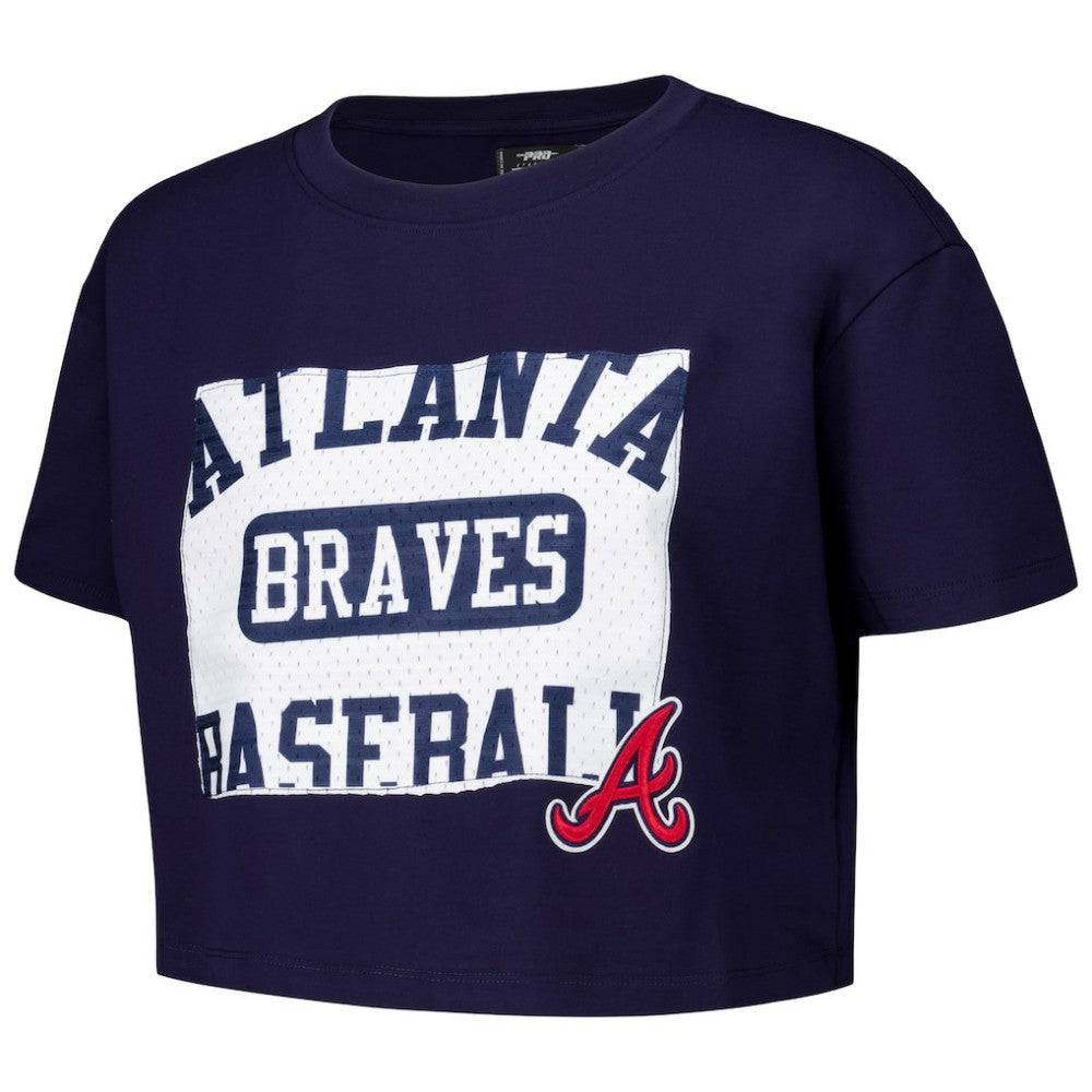 Atlanta Braves Pro Standard Women's Made To Play Boxy Cropped T-Shirt Sale