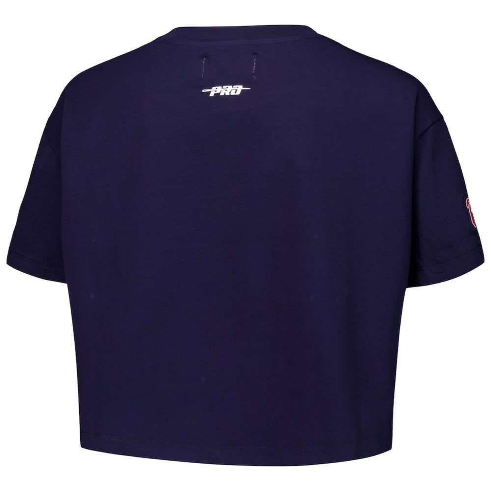Atlanta Braves Pro Standard Women's Made To Play Boxy Cropped T-Shirt Sale