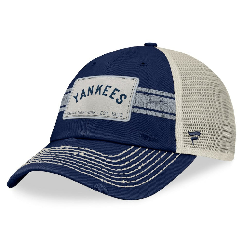 New York Yankees Fanatics  Heritage Stripe Trucker Adjustable Hat Near Me
